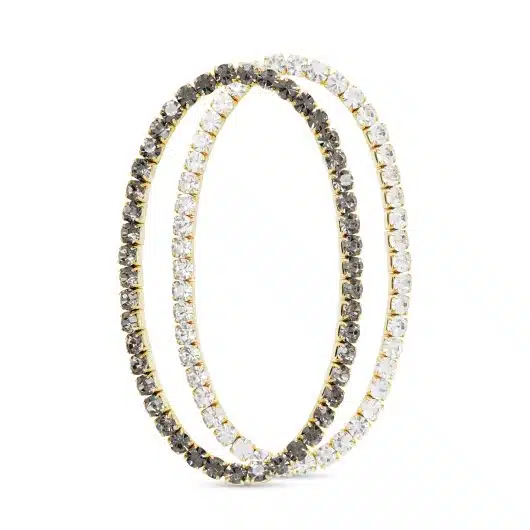 CZ Stretch Tennis Bracelet (Set of 2)