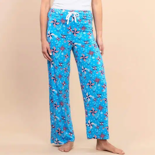 Americana Pinwheels Pajama Pants | 4th of July PJ Bottoms