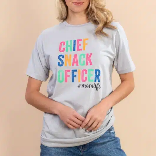 Chief Snack Officer | Women's Grey Mother's Day Tee