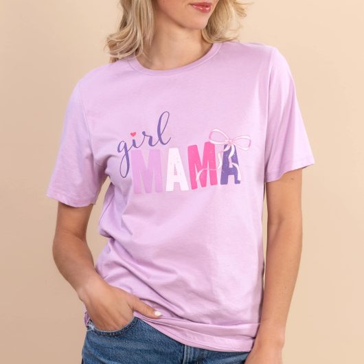 Girl Mama | Women's Purple Short-Sleeve Mother's Day Tee