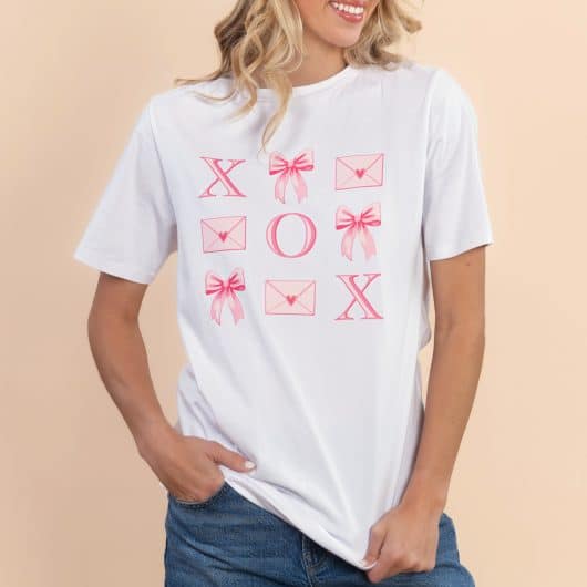 XOXO Valentine's | Women's White Valentine's Day Tee